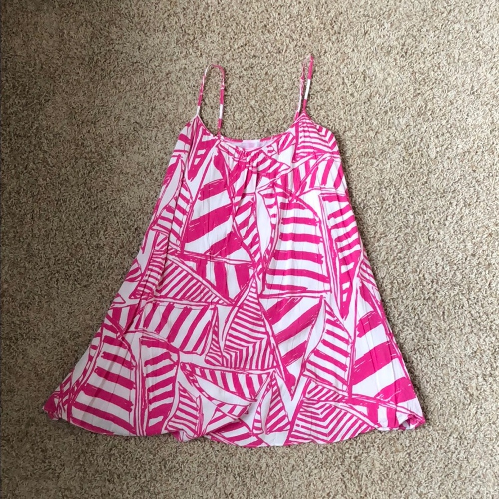 Lily Pulitzer Daphne Spaghetti Strap Trapeze Dress